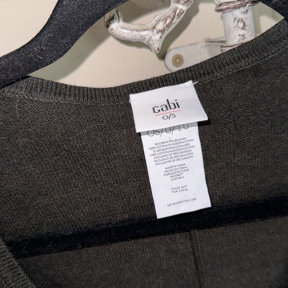 Cabi majestic wrap poncho brown soft cotton no scarf one size fits most - Picture 3 of 3